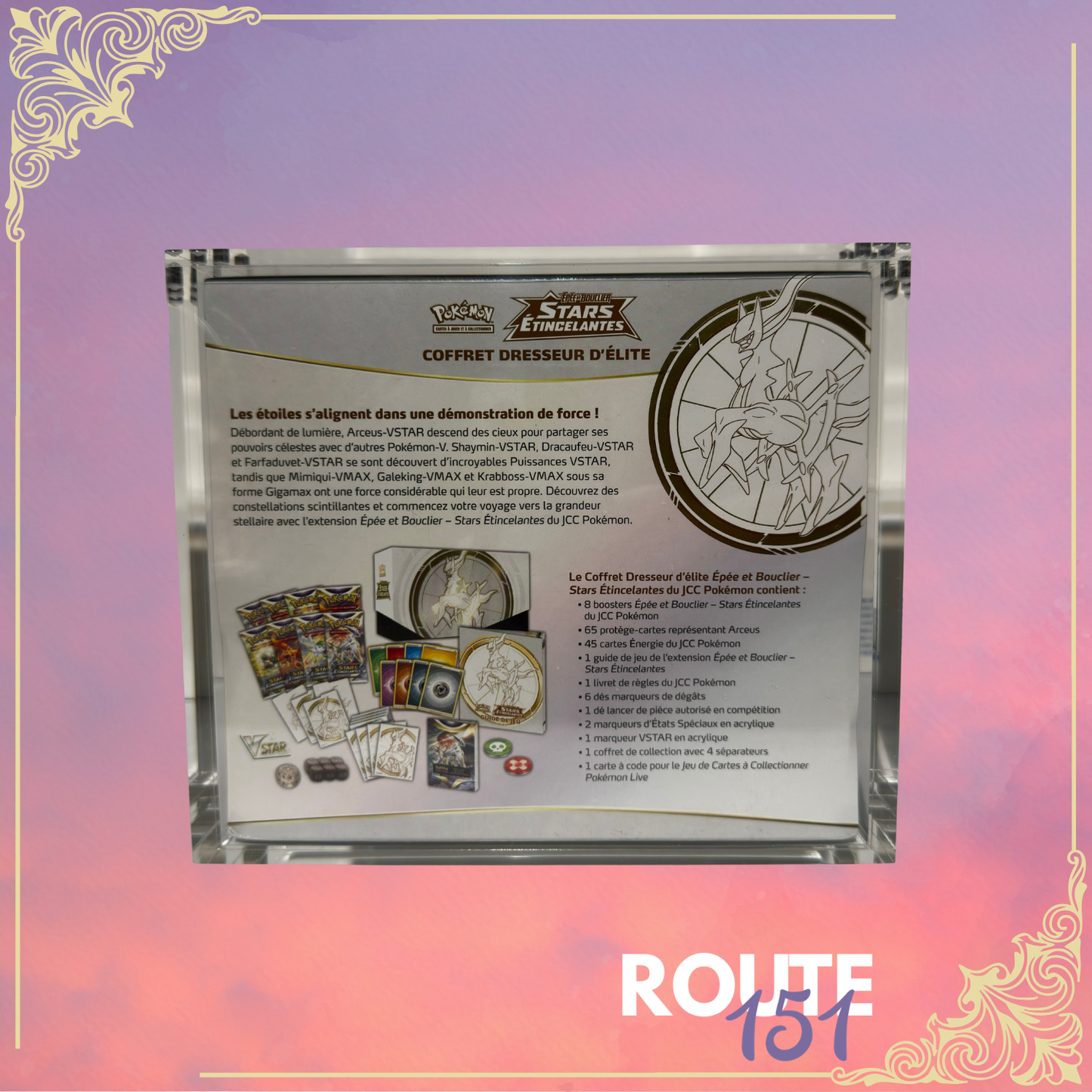 Coffret Dresseur d'Elite - Épée et Bouclier - Stars Étincelantes + acrylique