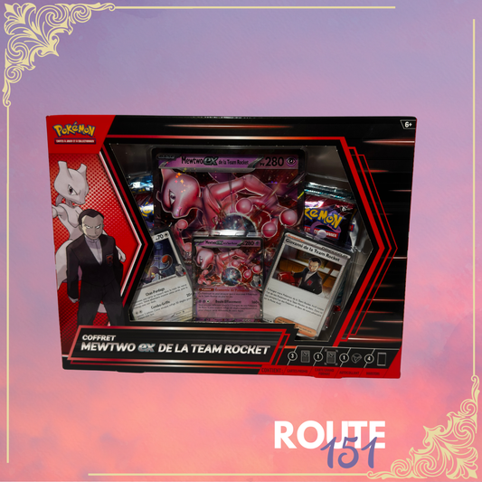 Coffret Pokémon Mewtwo-ex de la Team Rocket – Édition Juin 2025