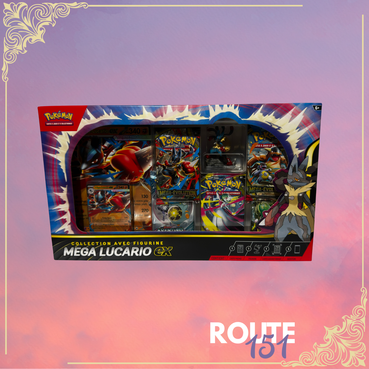 Coffret Premium Figurine Pokémon Méga-Lucario Ex