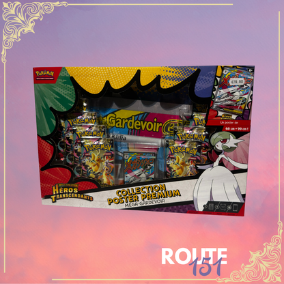 Coffret Collection Poster Premium – Méga-Gardevoir – Héros Transcendants – ME2.5