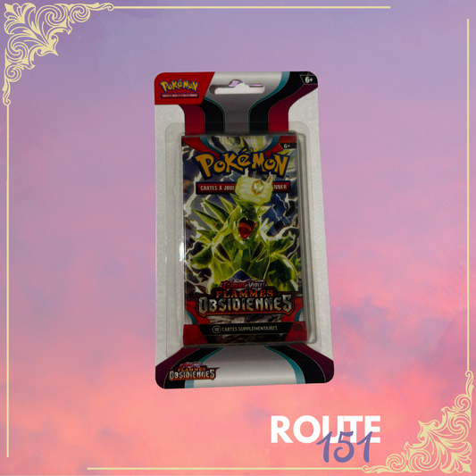 Blister flammes obsidienne