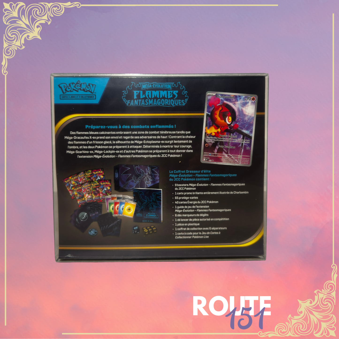 Coffret Dresseur D'Elite - ME02 Méga-Évolution Flammes Fantasmagoriques