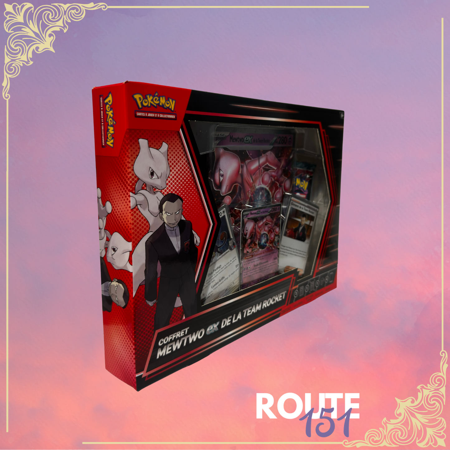 Coffret Pokémon Mewtwo-ex de la Team Rocket – Édition Juin 2025