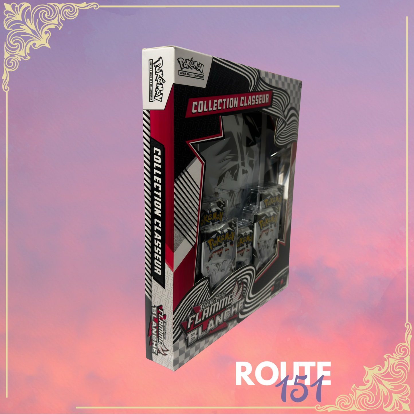 Coffret 5 Boosters - EV10.5 Ecarlate et Violet - Flamme Blanche - Collection Classeur