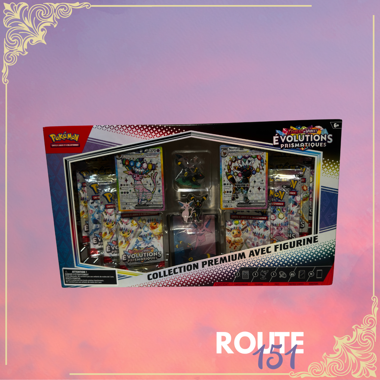 Coffret Pokémon Collection Premium avec Figurine – Évolutions Prismatiques (EV8.5)