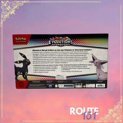 Coffret Pokémon Collection Premium avec Figurine – Évolutions Prismatiques (EV8.5)