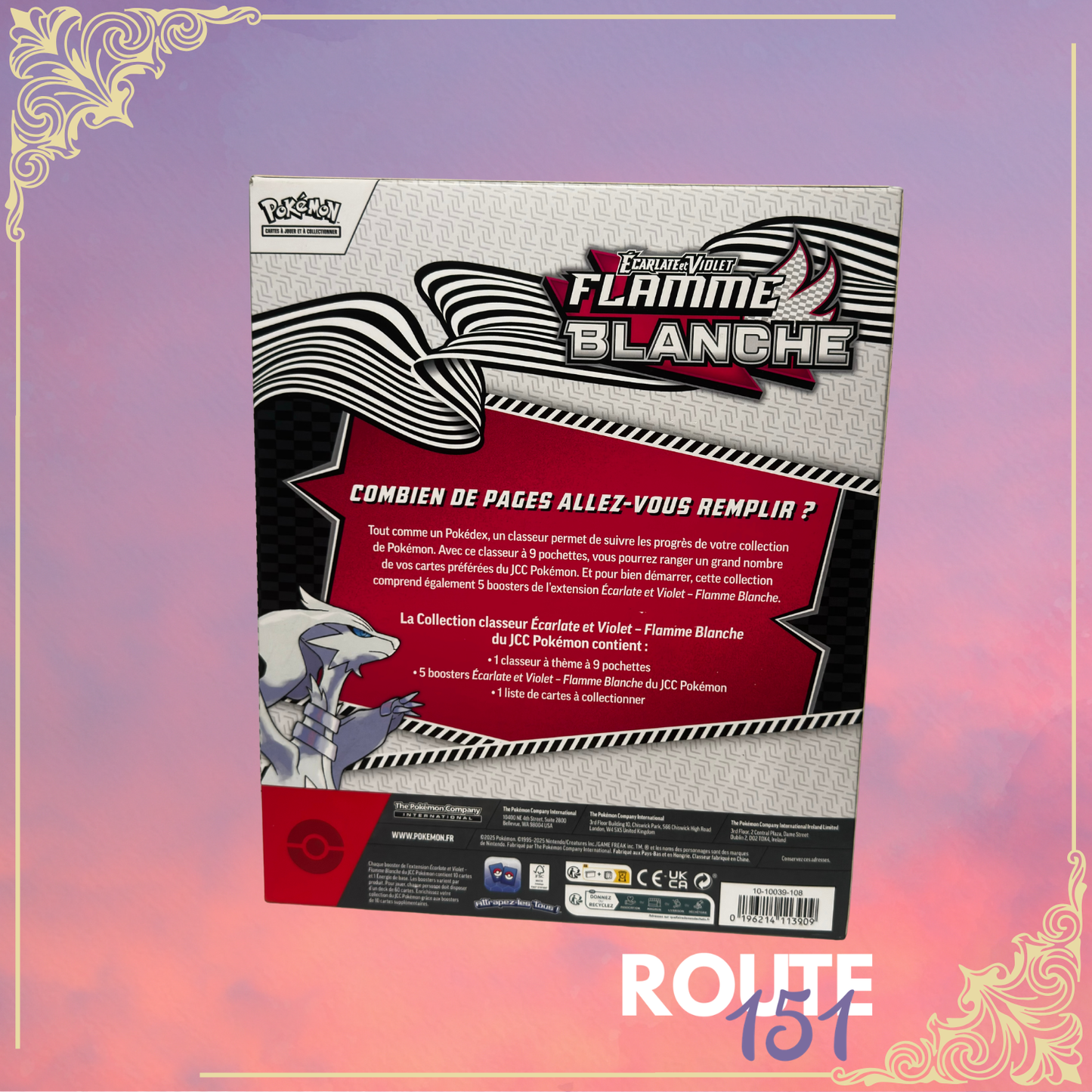 Coffret 5 Boosters - EV10.5 Ecarlate et Violet - Flamme Blanche - Collection Classeur